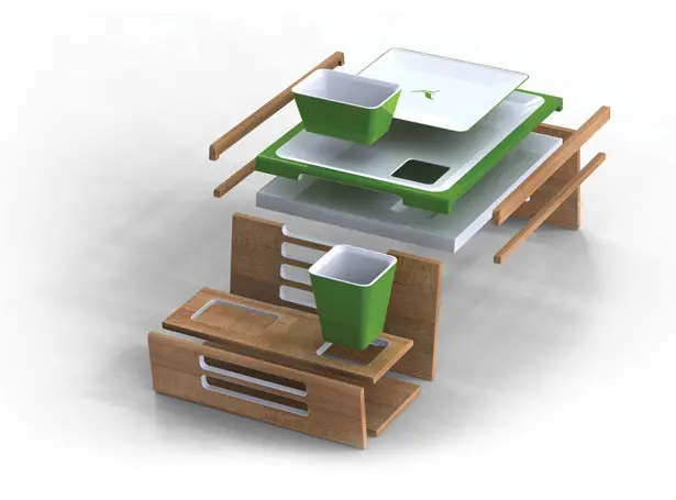 Picnic in Bed Tray Table Set for Dining