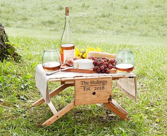 Picnic Carrier Transforms into Small Picnic Table