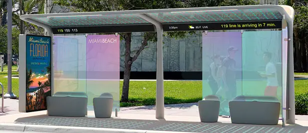 Pininfarina Bus Shelter Concept for the City of Miami Beach