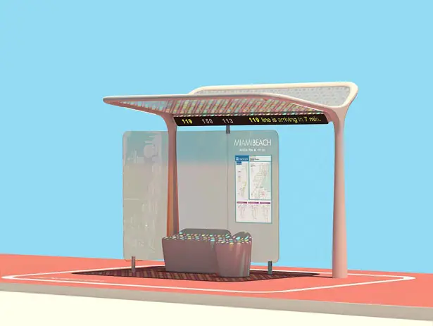 Pininfarina Bus Shelter Concept for the City of Miami Beach