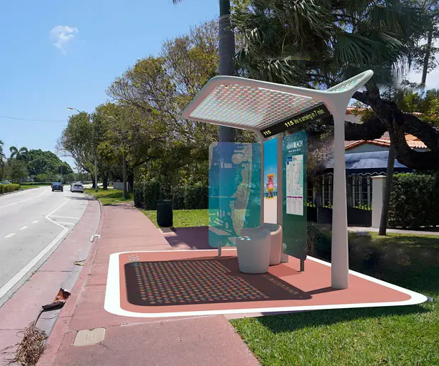 Pininfarina Bus Shelter Concept for the City of Miami Beach