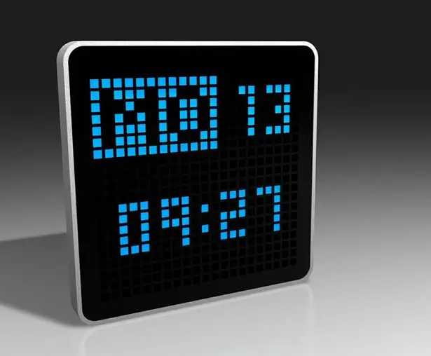 Pixlclock Multicolor LED Clock by Eliel Cabrera