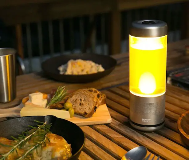 Playful Lantern Speaker, Water Bottle, and LED Light in One