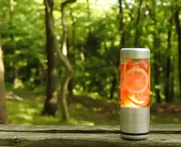 Playful Lantern Speaker, Water Bottle, and LED Light in One