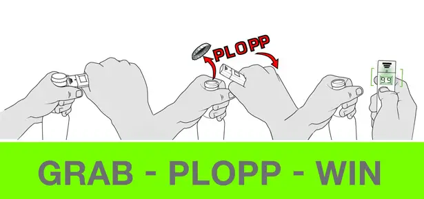 Plopp-O-Meter Bottle Opener by Christian Förg