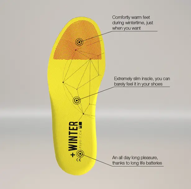 +Winter Insoles Keep Your Feet Warm by +t