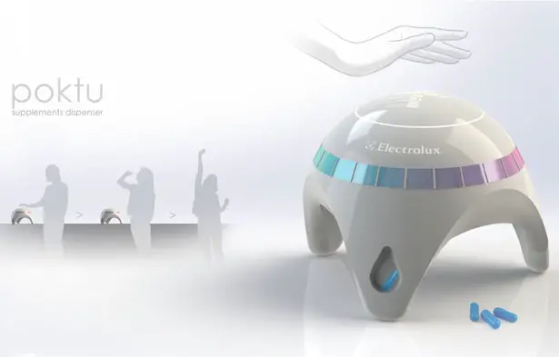 Poktu Supplements Dispenser by Lukas Avenas