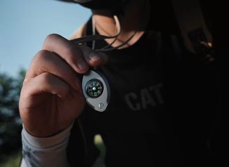 The Polar Pupil Combines Titanium EDC Compass with Folding Loupe