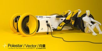 Polestar Vector – Four Wheeled Concept Motorcycle for The Year of 2040