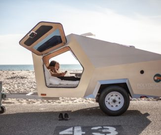 Polydrop Trailer – Polygonized Teardrop Shaped Towable Trailer