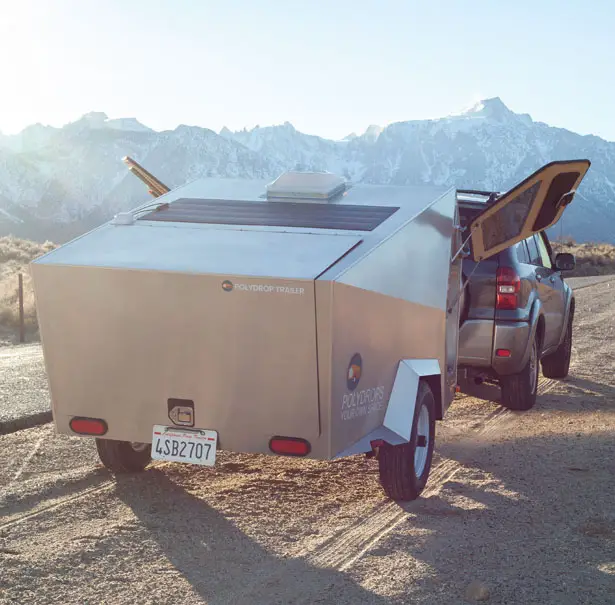 Polydrop Trailer - polygonized teardrop-shaped Cabin Trailer