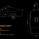 Polydrop Trailer - polygonized teardrop-shaped Cabin Trailer