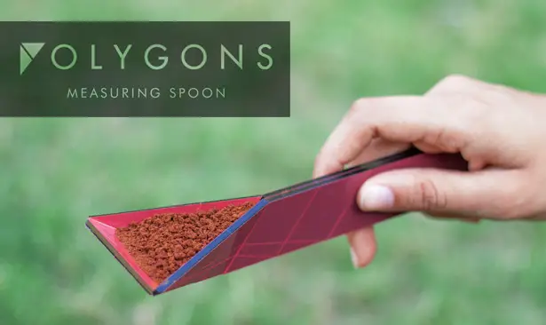 Polygons Measuring Spoon by Rahul Agarwal