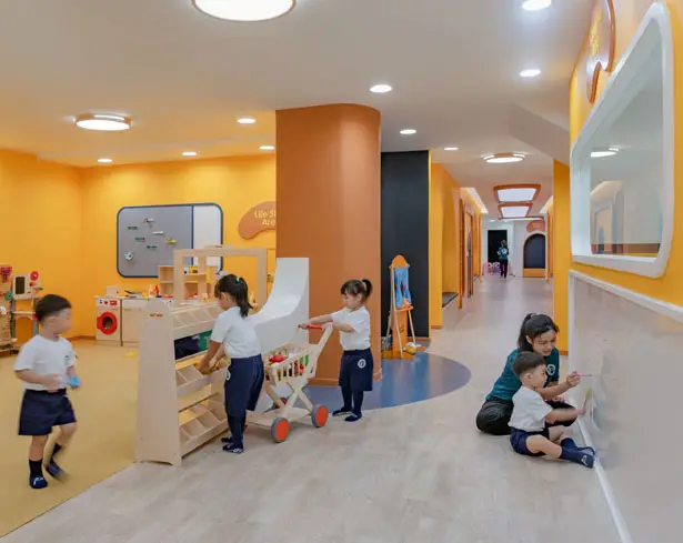 Pony Running Daycare Showroom Interior Design by VMDPE