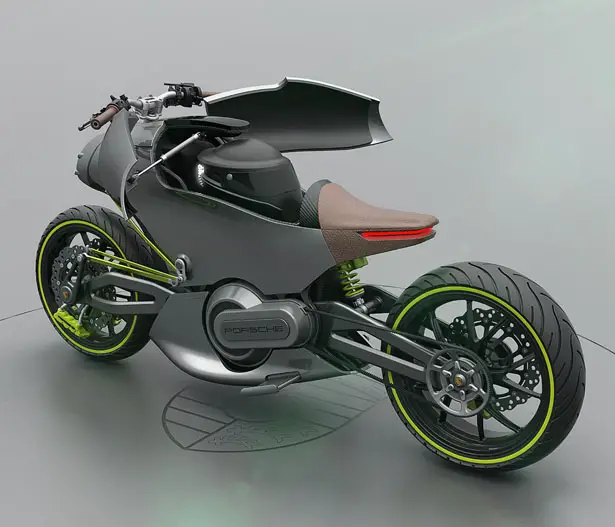 Futuristic PORSCHE 618 Electric Motorcycle Concept Proposal