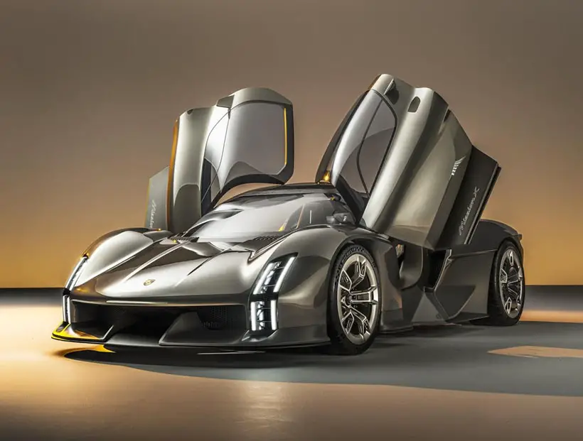Porsche Mission X Concept Hypercar with Le Mans-style Doors