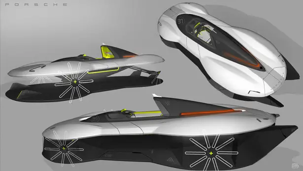 Project 31 Concept Sports Car Proposal for Porsche by Michael Silbereis
