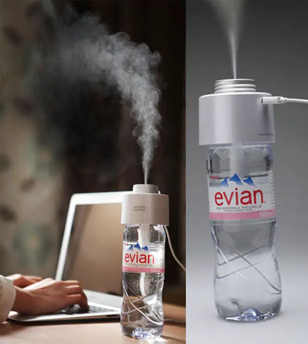 Portable Amazing Humidifier Uses a Bottle of Water to Humidify Your Room
