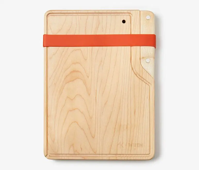 Modern BA/CA Travel Cutting Board with Built-In Razor Sharp Knife