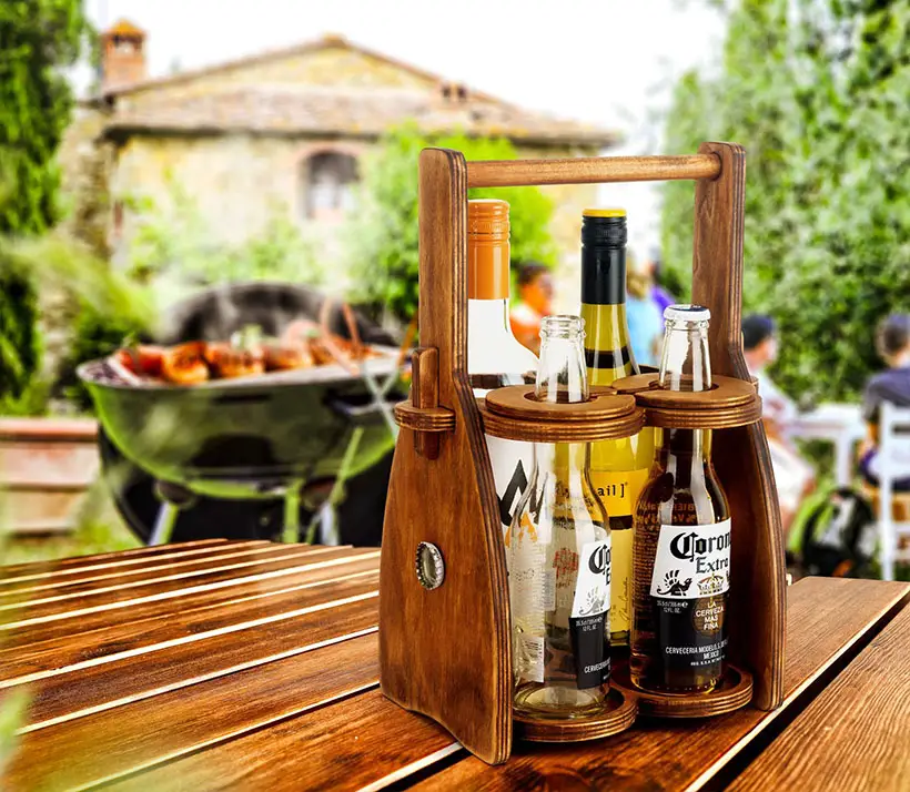 Portable Wooden Wine Rack