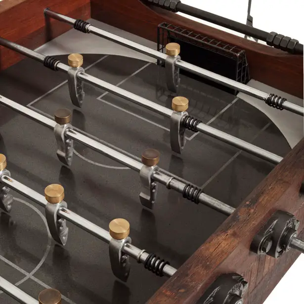 Post Foosball Game Table Is Made Out of Salvaged Pieces of Historical Buildings