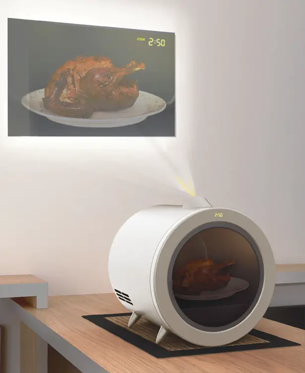 Proinjector Microwave Oven with Built-in Projector by Hwang Jungjoon and Lee Jaeryong