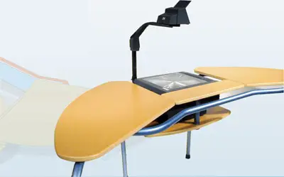 overhead projector desk