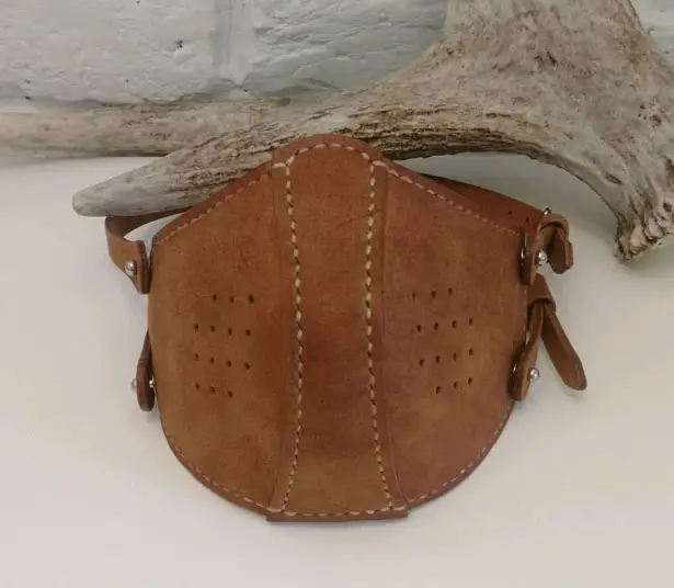 Protective Leather Face Mask with Filter