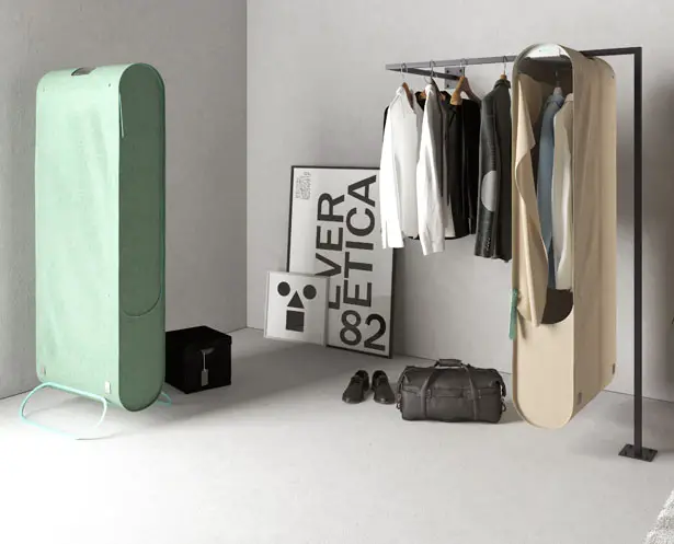 Pura Case Portable Wardrobe Purifier by CRA-Carlo Ratti Associati