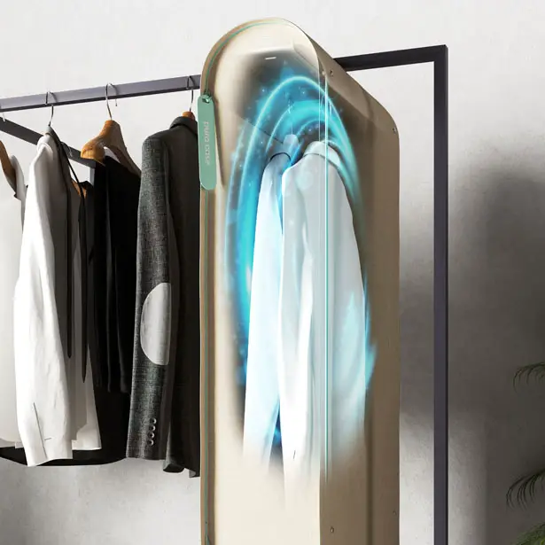 Pura Case Portable Wardrobe Purifier by CRA-Carlo Ratti Associati