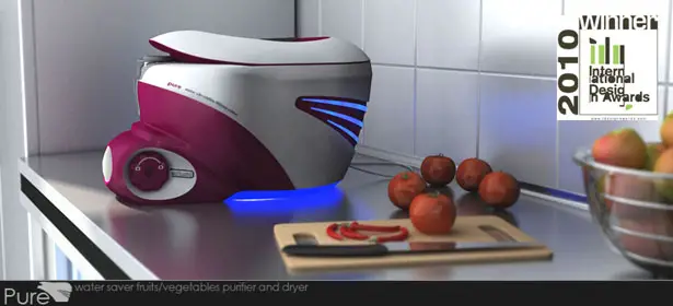 Pure Water Saver Fruits Vegetable Purifier and Dryer