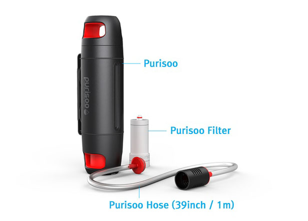 Purisoo Portable Water Purifier Bottle