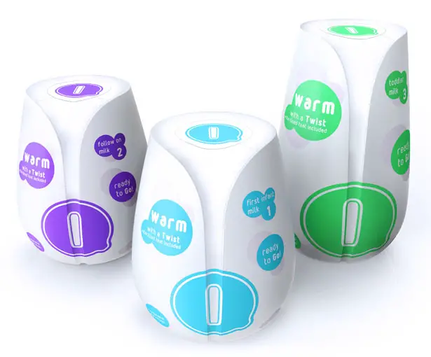 Qi Self Heating Disposable Baby Bottle by HJC Design