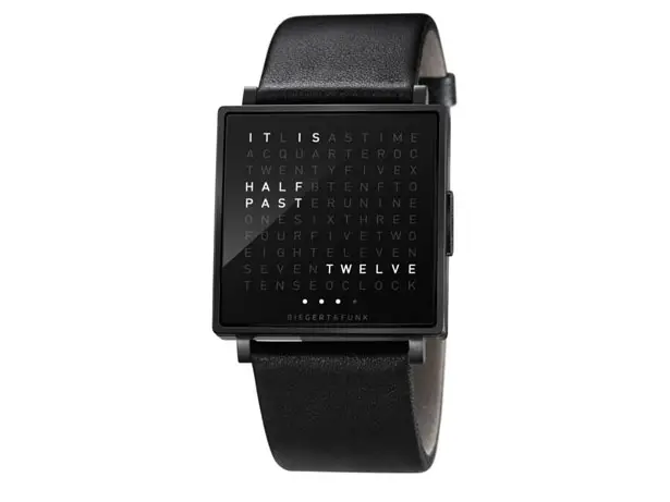 Qlocktwo Watch : Time in Words by Biegert & Funk