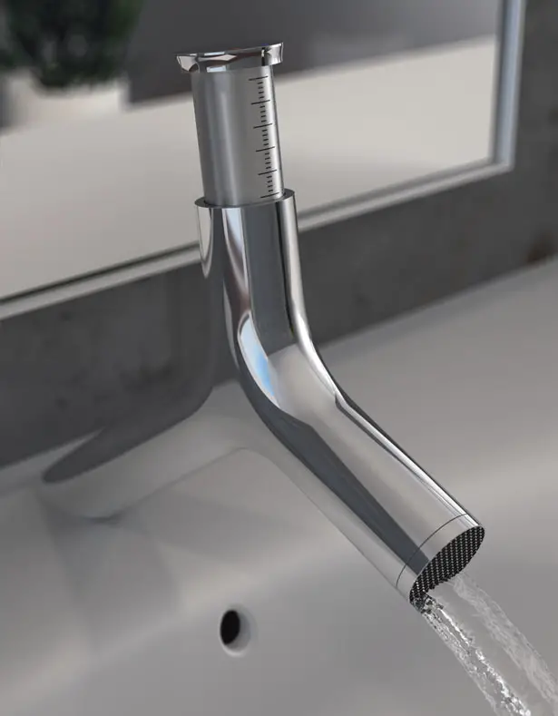 Quantum Bathroom Tap with Water Consumption Meter by Michael Scherger and Dennis Kulage