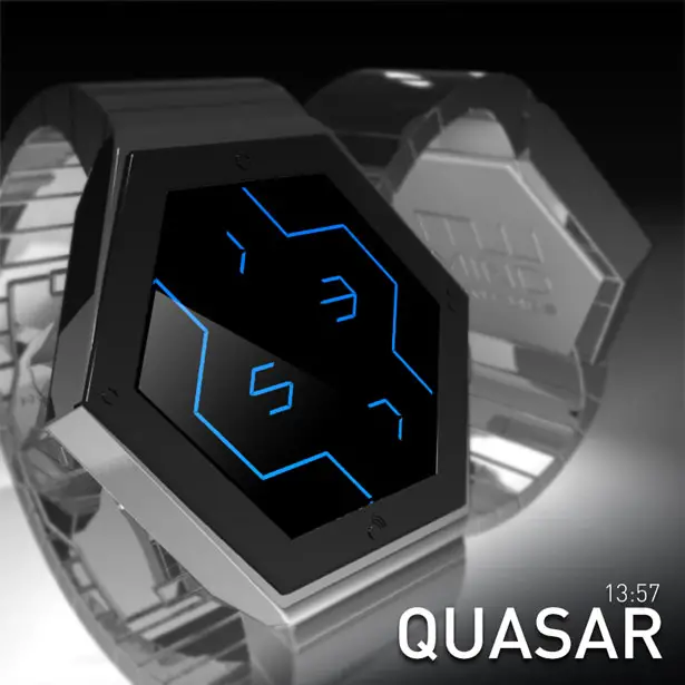 QUASAR LCD Watch Concept by Scheffer Laszlo