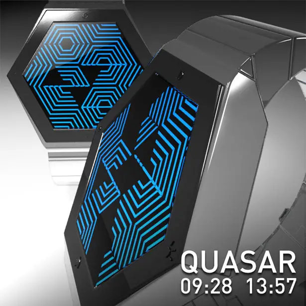 QUASAR LCD Watch Concept by Scheffer Laszlo