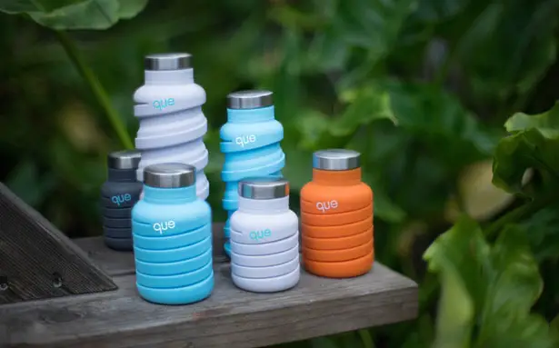 Que Bottle : Collapsible Travel Water Bottle by Jean Wu