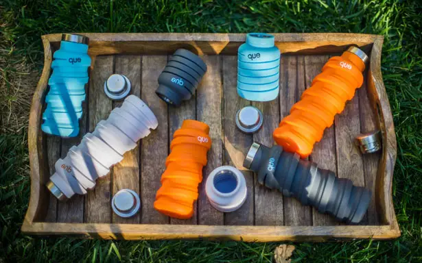 Que Bottle : Collapsible Travel Water Bottle by Jean Wu