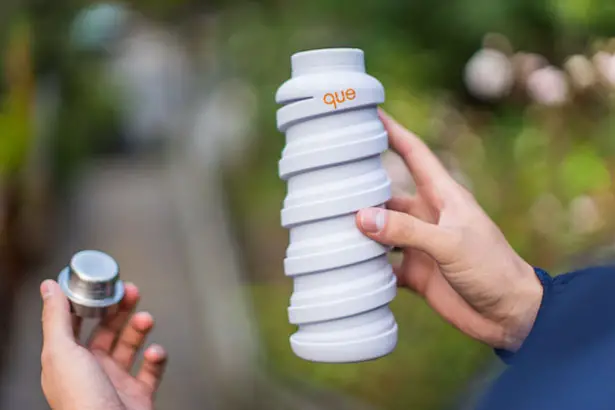 Que Bottle : Collapsible Travel Water Bottle by Jean Wu