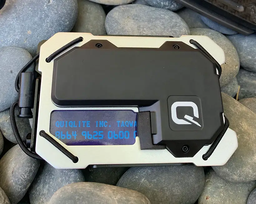 QUIQLITE Tactical Wallet With USB Rechargeable Flashlight