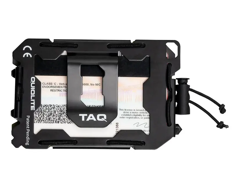 QUIQLITE Tactical Wallet With USB Rechargeable Flashlight