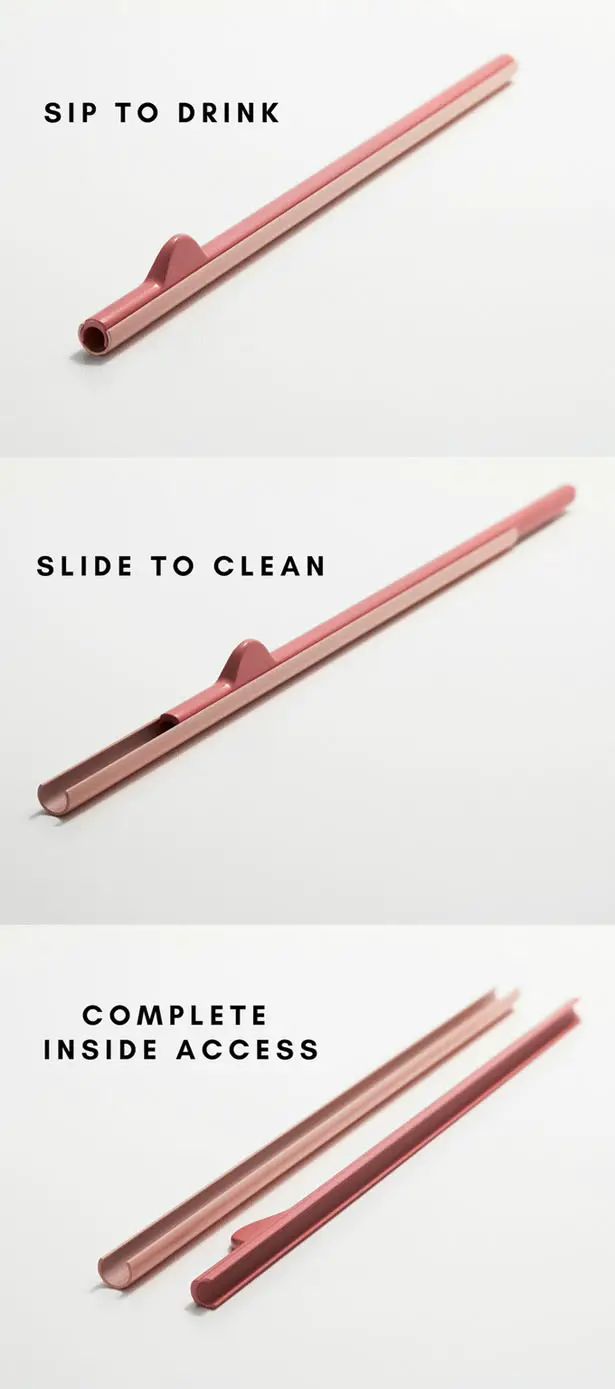 Rain Straw - Reusable Straw That Slides Apart for a Thorough Cleaning