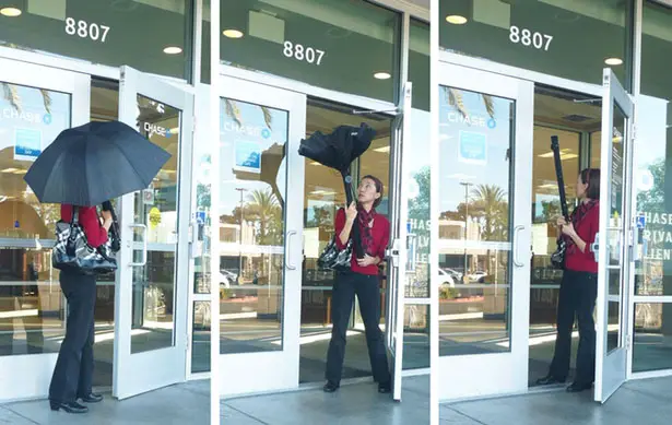 RainBender Umbrella - Inside Out Folding Mechanism