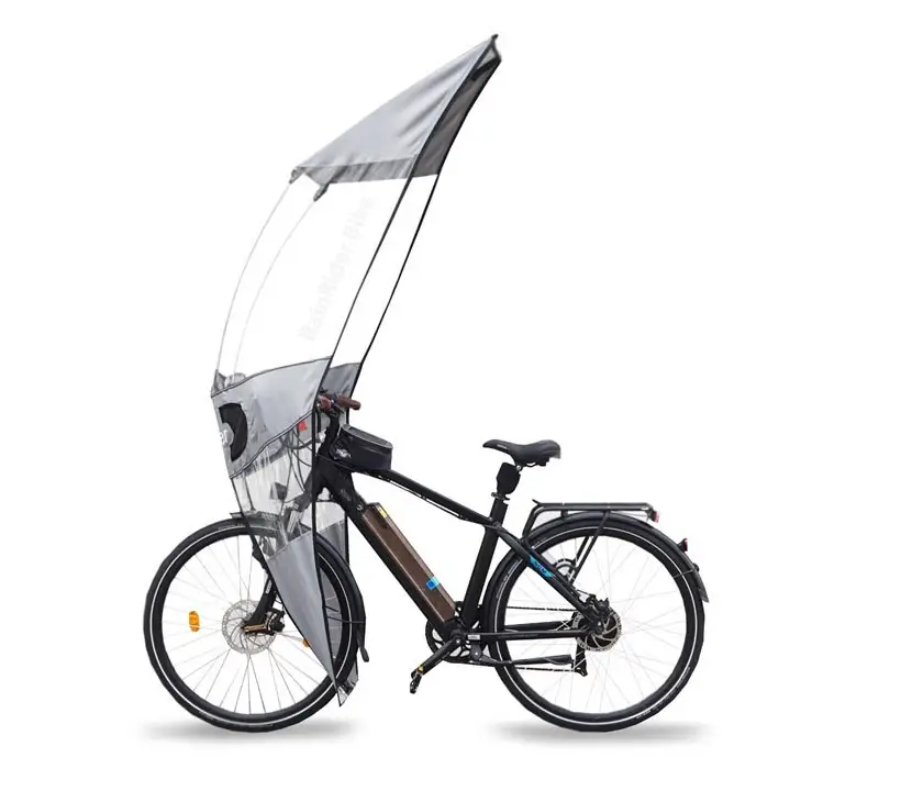 RainRider SoftTop - Rain Protection Cover for Electric Bicycle Fits in Your Backpack