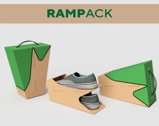 RamPack Shoe Packaging Turns Into Shoe Ramp to Save Space in Your Shoe Rack