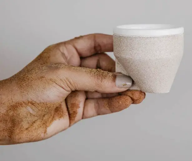 RAMEL Coffee Cup Made of Desert Sand by The Foundry by Tinkah