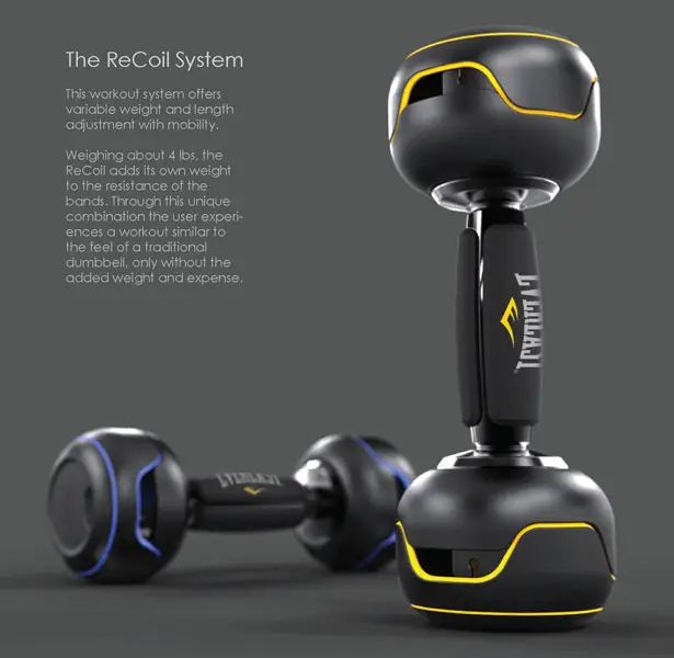 ReCoil Workout System Is A Combination of A Dumbbell and A Resistance Band