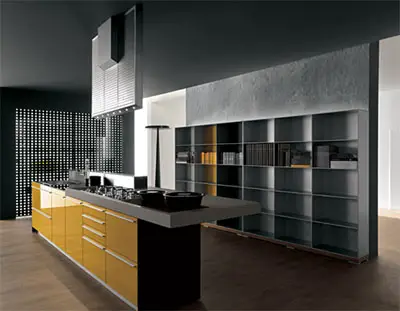 recyclable Artematica Vitrum yellow kitchen