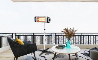 Sleek Redkey Electric Infrared Outdoor Heater Works Effectively and Super Quiet